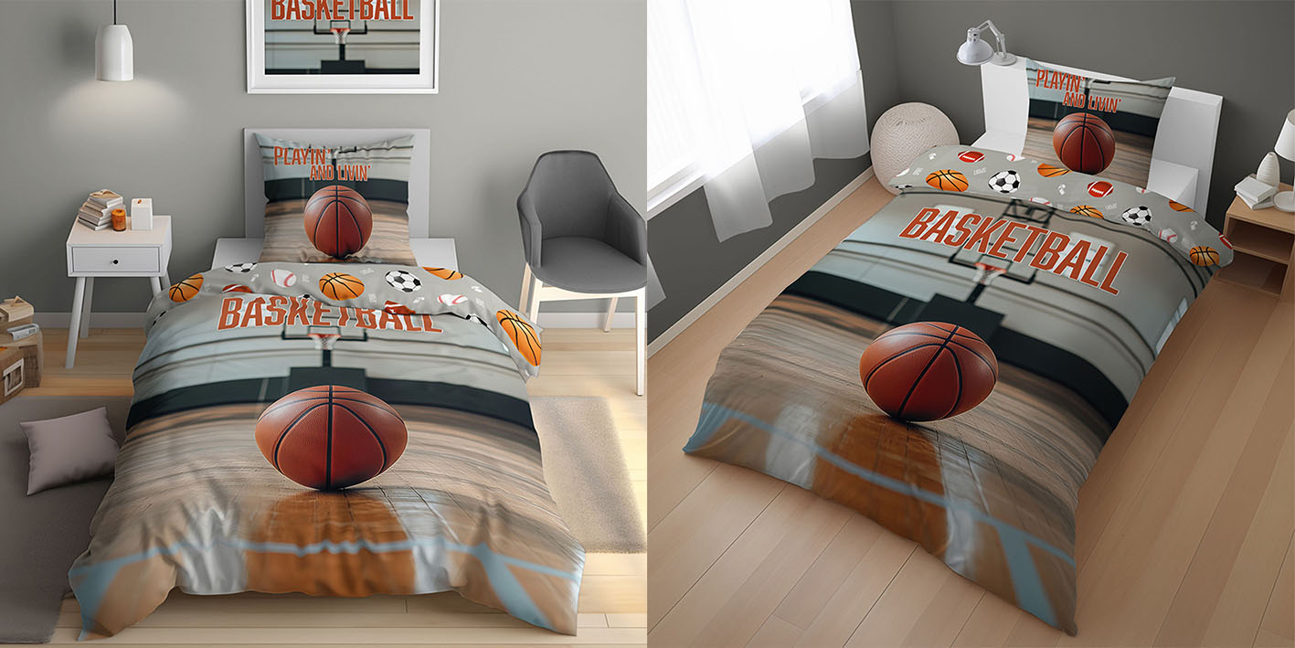 Pościel 160x200 koszykówka