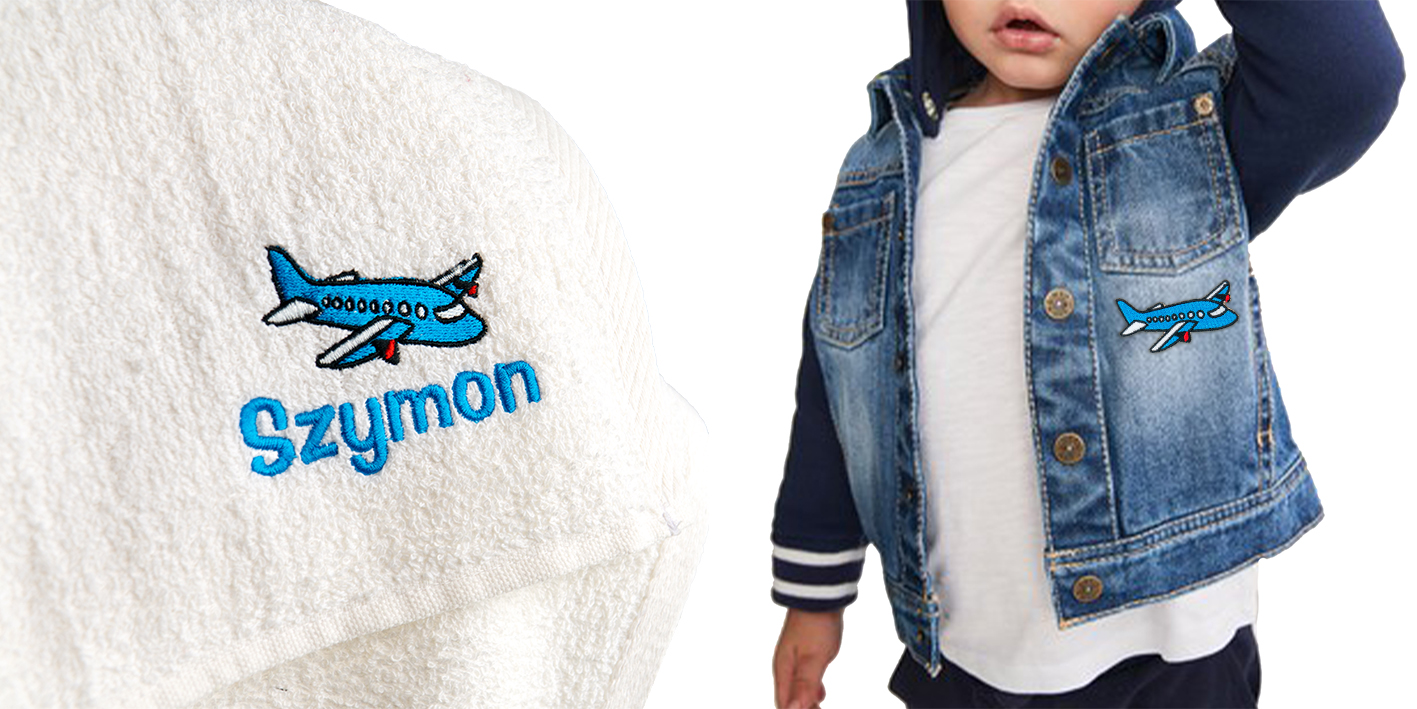 Ręcznik 30x50 z imieniem i rysunkiem dla dziecka