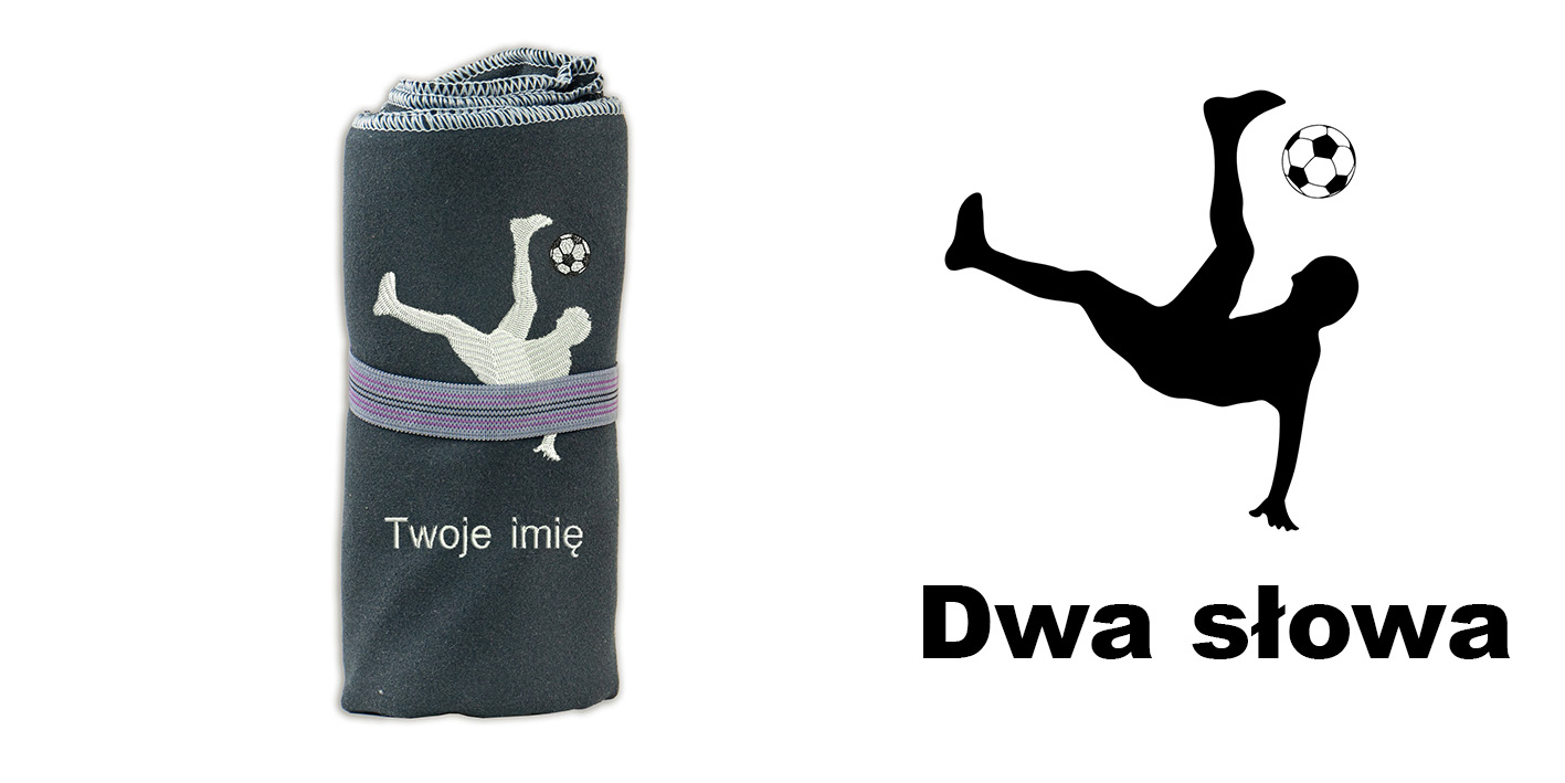 Prezent dla piłkarza ręcznik szybkoschnący 72x130 cm