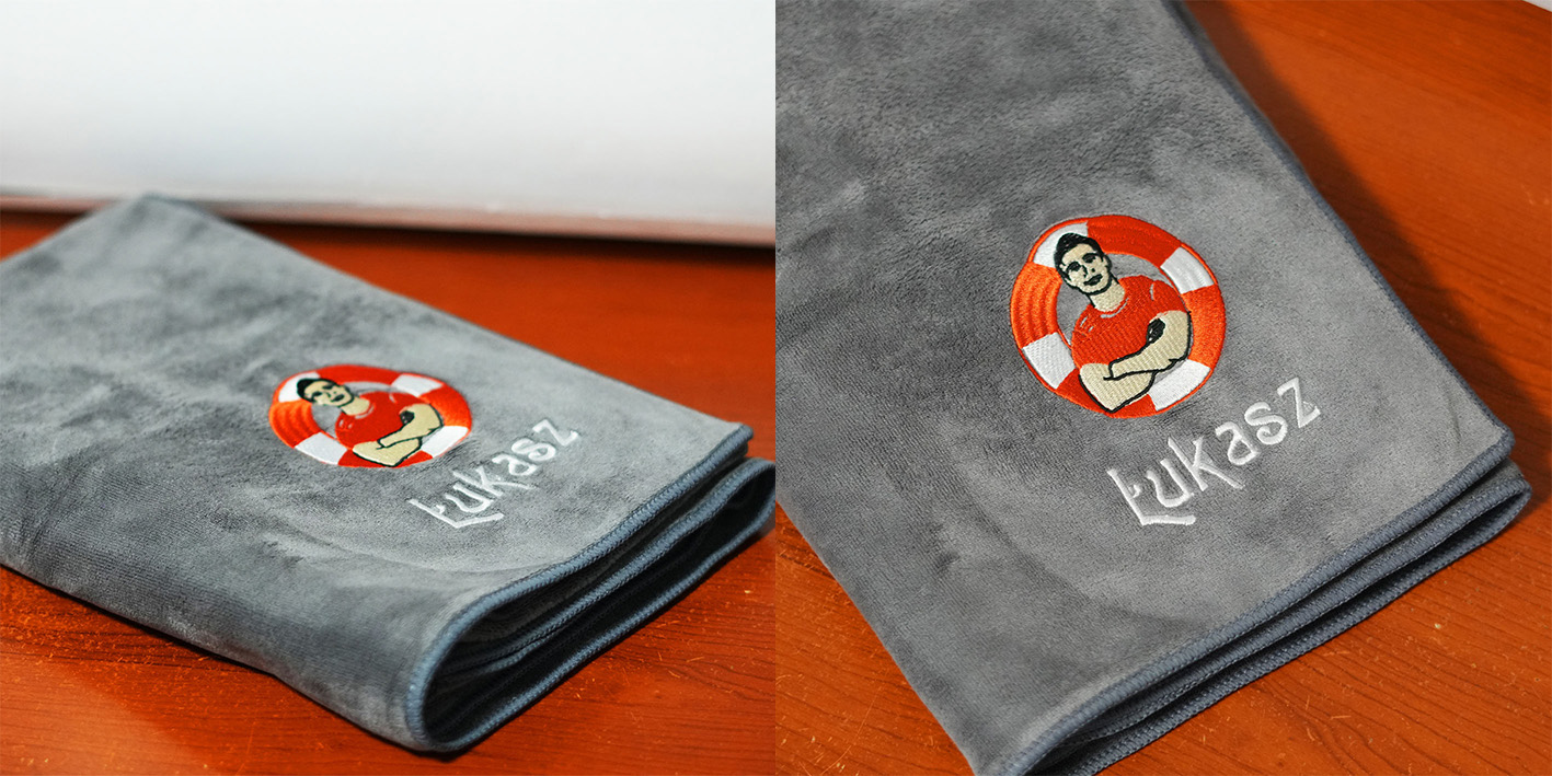 Ręcznik szybkoschnący dla ratownika wodnego