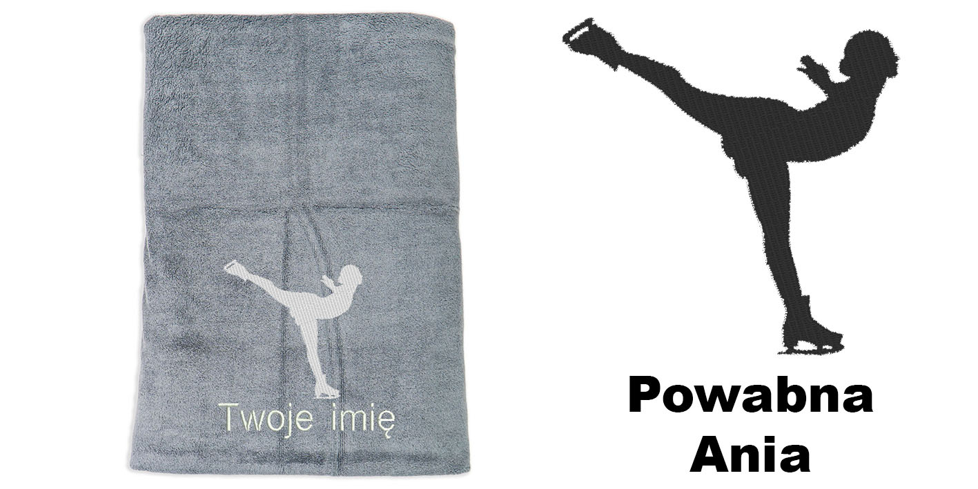 ręcznik szybkoschnący z mikrofibry dla łyżwiarki