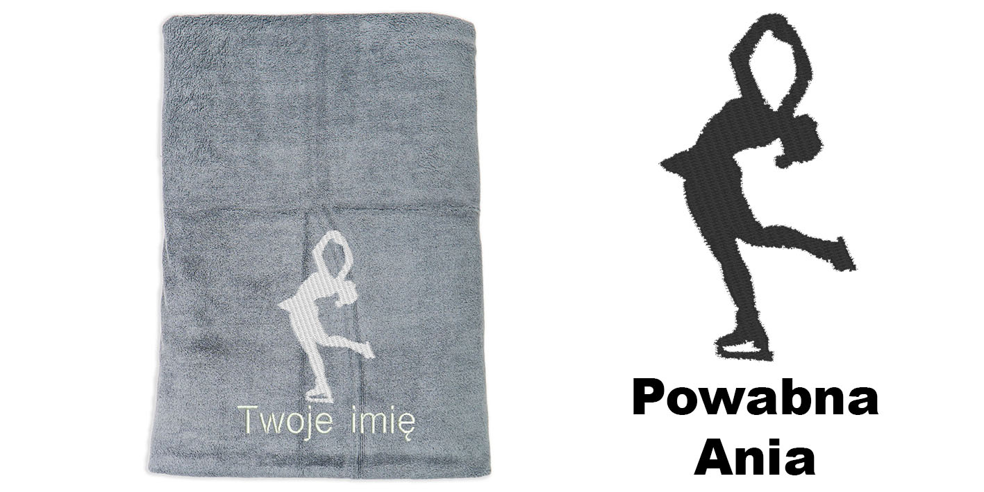 ręcznik szybkoschnący z mikrofibry dla łyżwiarki