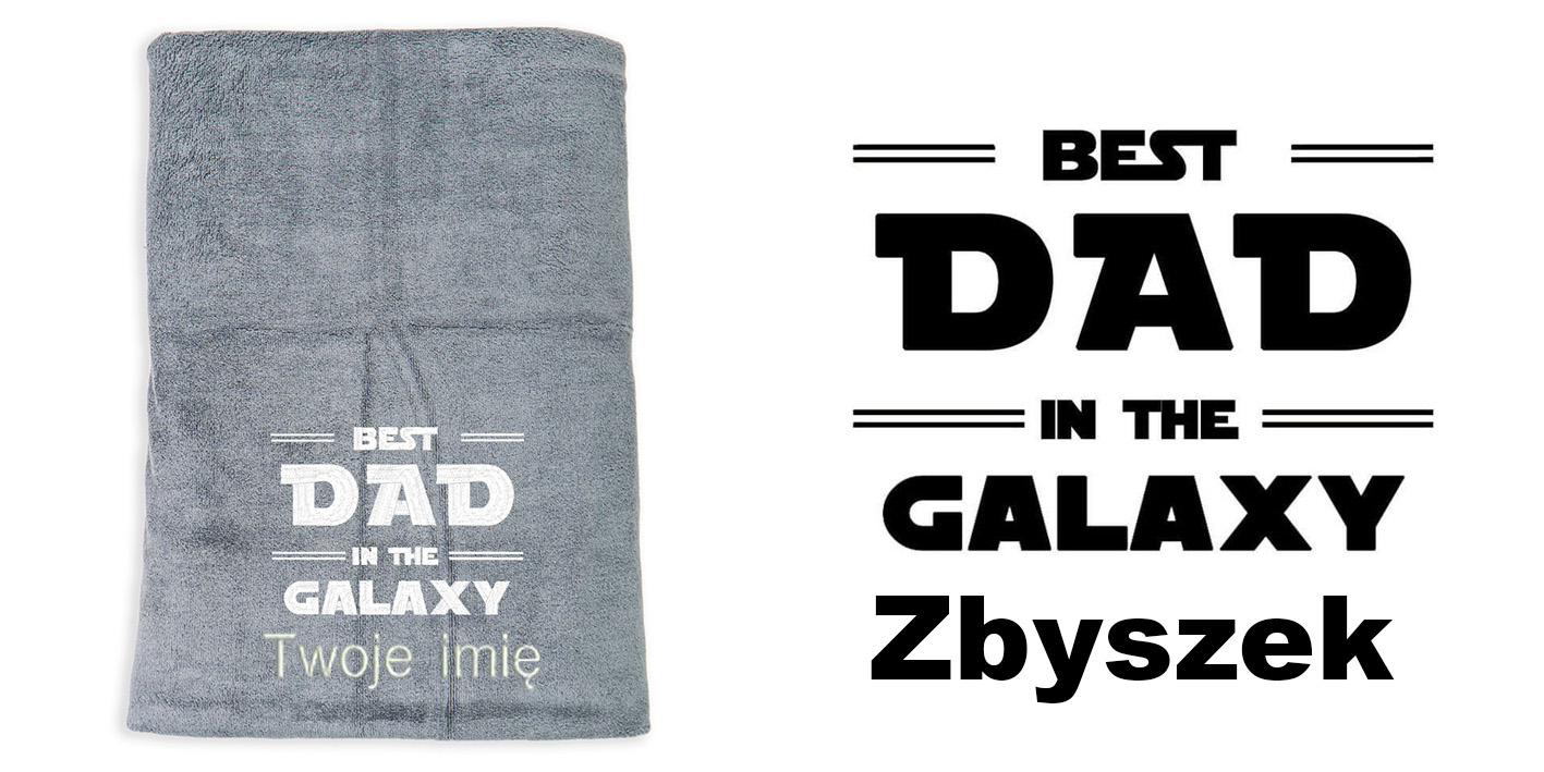 Ręcznik szybkoschnący z haftem dla taty fana Star Wars