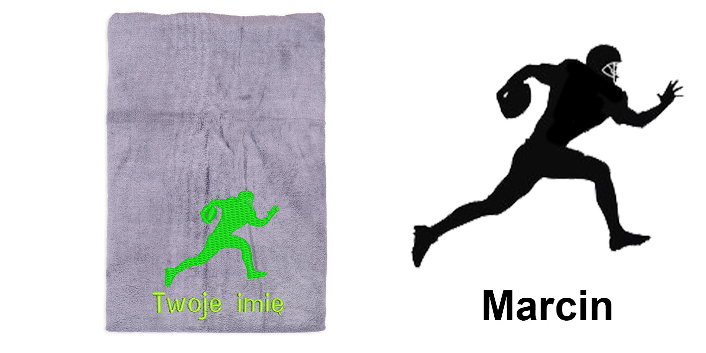 Ręcznik szybkoschnący dla fana futbolu amerykańskiego