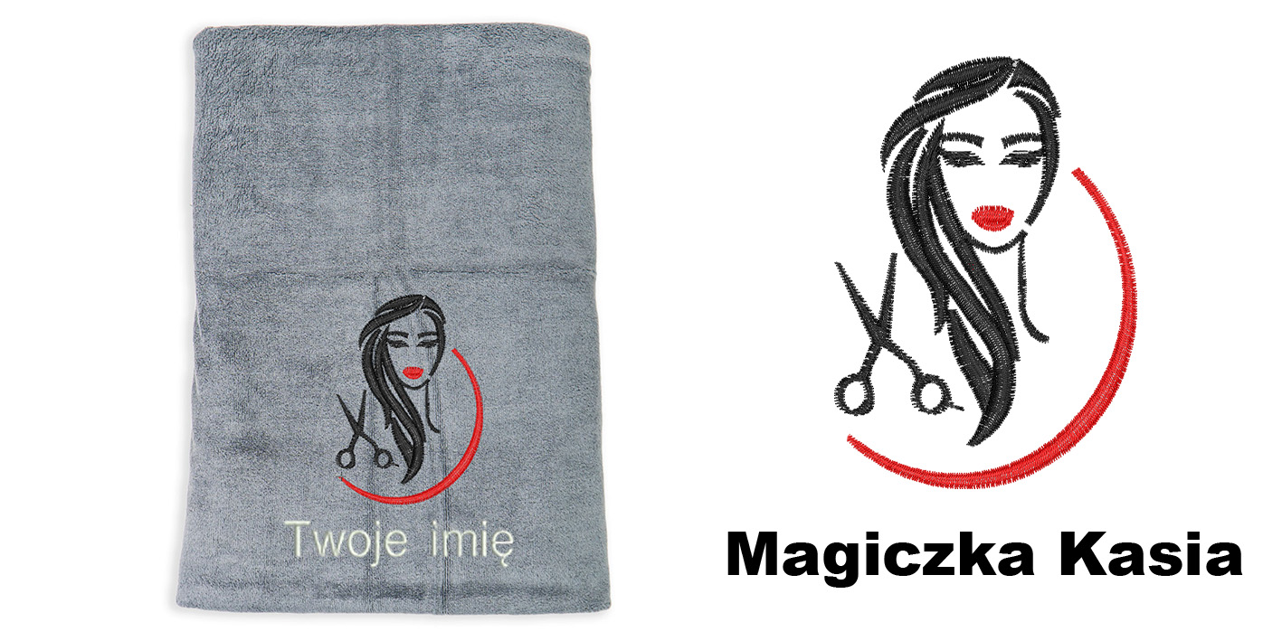 ręcznik szybkoschnący z mikrofibry dla fryzjerki