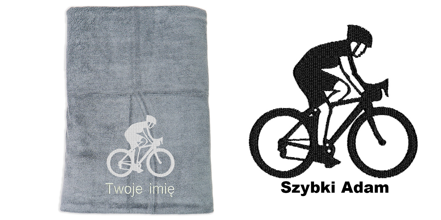 ręcznik szybkoschnący z mikrofibry dla kolarza