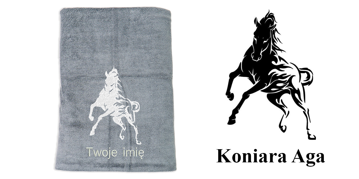 ręcznik szybkoschnący z mikrofibry dla wielbiciela koni