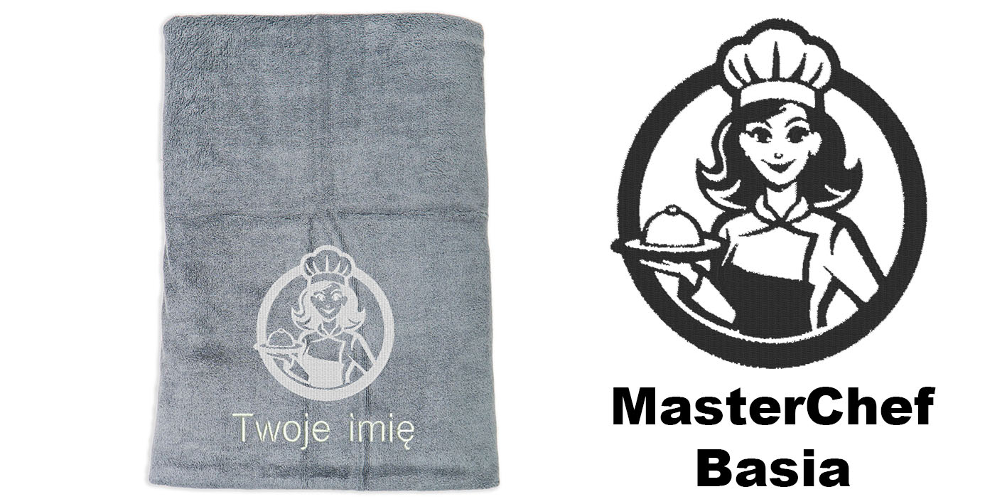 ręcznik szybkoschnący z mikrofibry dla kucharki