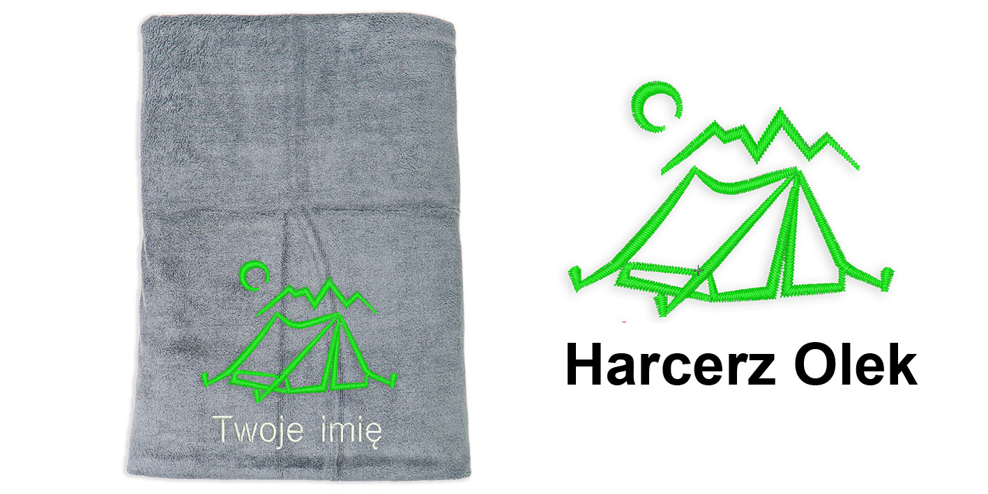 ręcznik szybkoschnący z mikrofibry dla harcerza