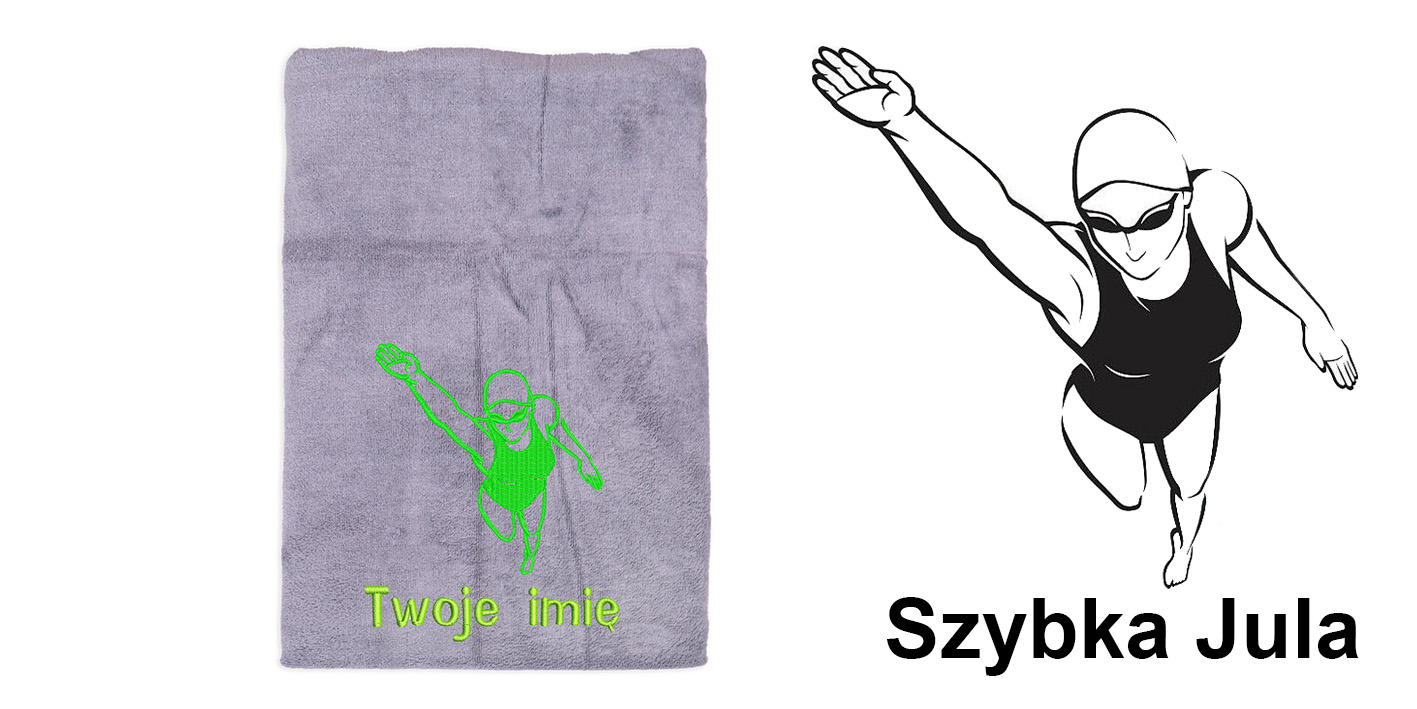 Ręcznik szybkoschnący dla pływaczki