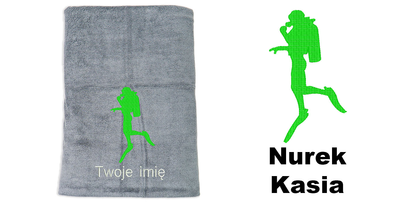 ręcznik szybkoschnący z mikrofibry dla nurka