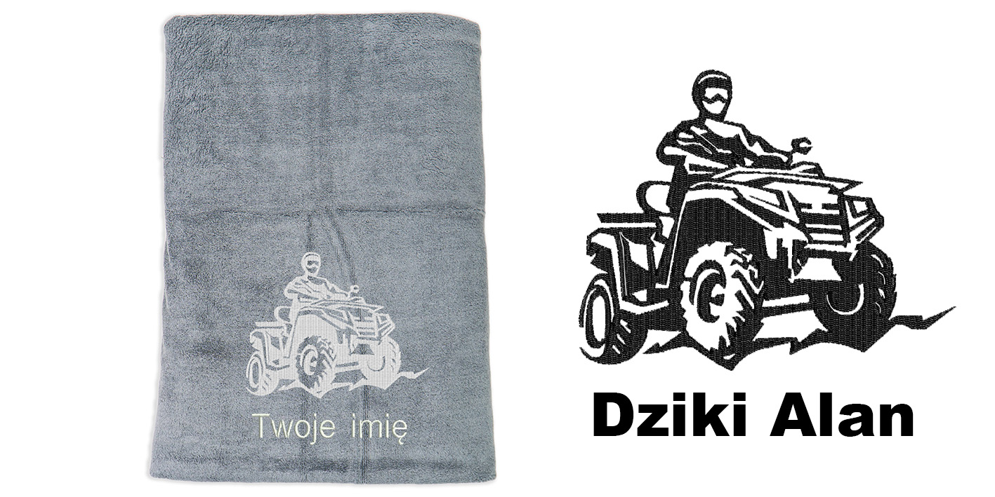 ręcznik szybkoschnący z mikrofibry dla fana offroad quadów