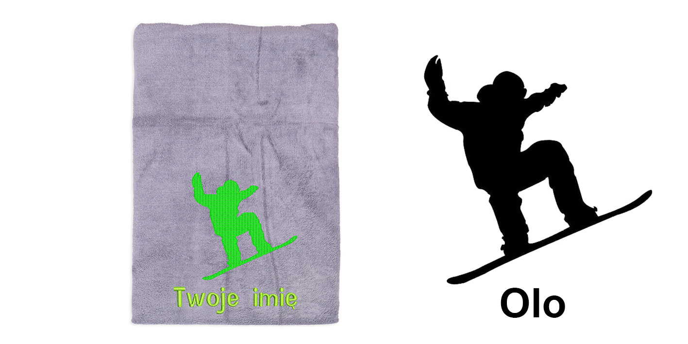 Ręcznik szybkoschnący dla snowbordzisty