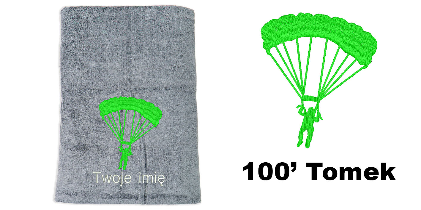 ręcznik szybkoschnący z mikrofibry dla spadochroniarza