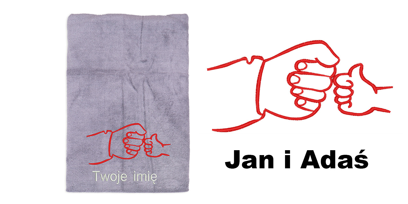 ręcznik szybkoschnący z mikrofibry dla taty ręce