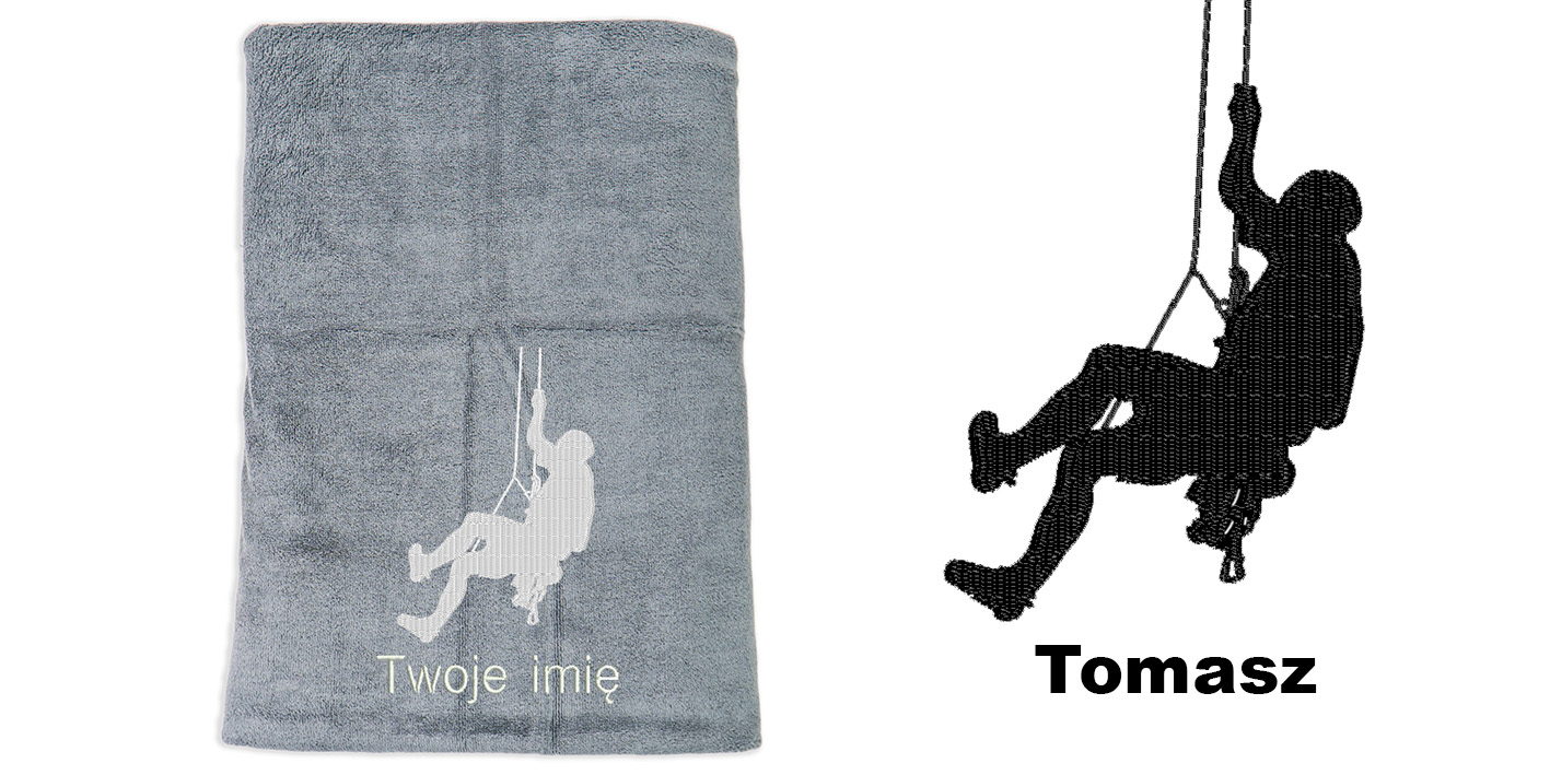 ręcznik szybkoschnący z mikrofibry dla wspinacza