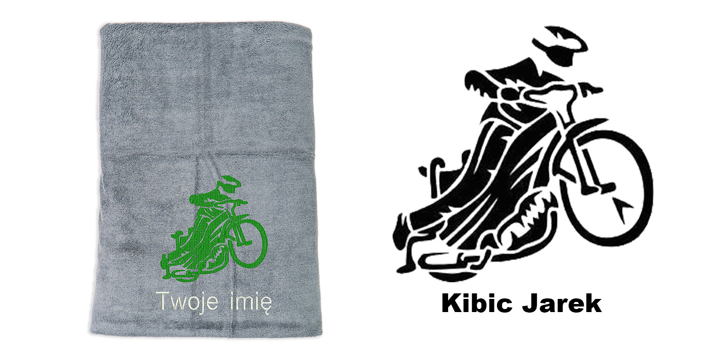 Prezent fana żużla żużel ręcznik szybkoschnący z haftem IMIĘ