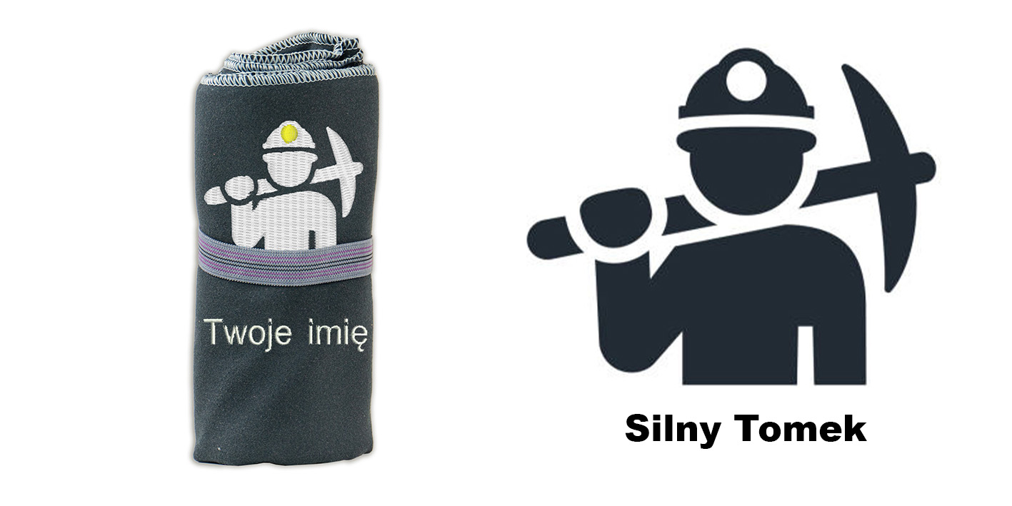 ręcznik szybkoschnący z mikrofibry dla górnika