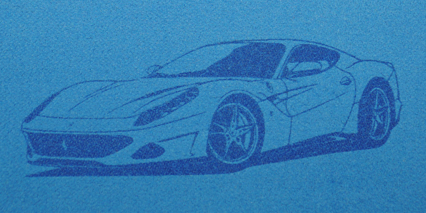Ręcznik z grawerem ferrari