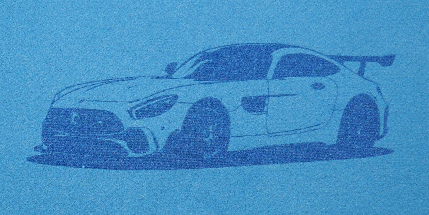 Ręcznik z grawerem mercedes gt