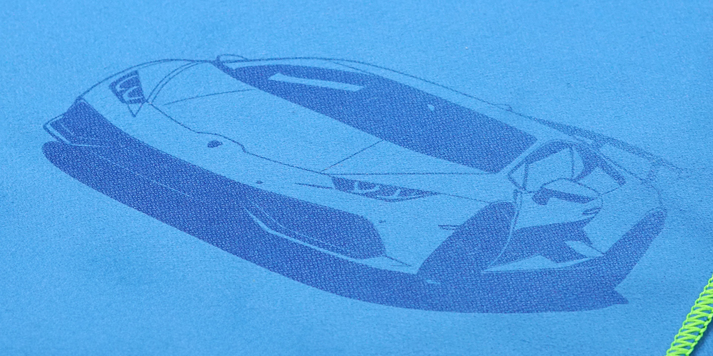Ręcznik z grawerem lamborghini