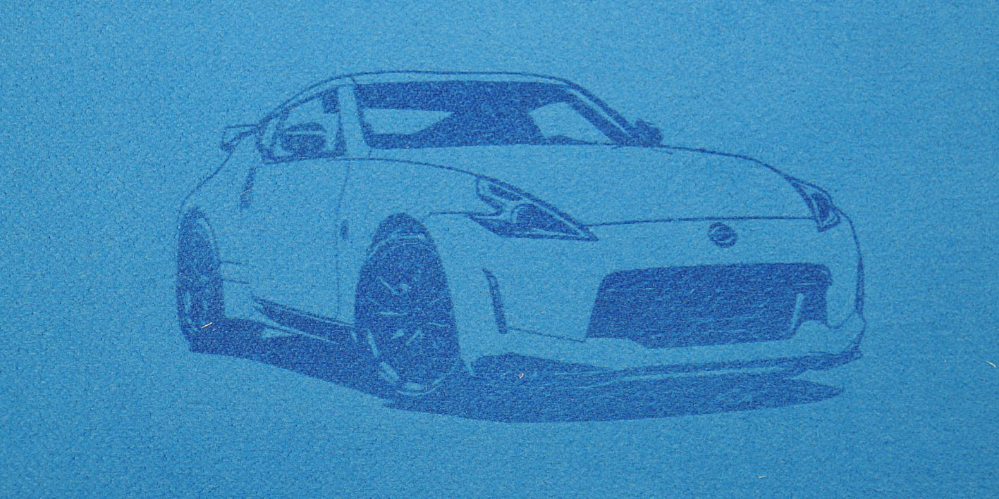 Ręcznik z grawerem nissan z