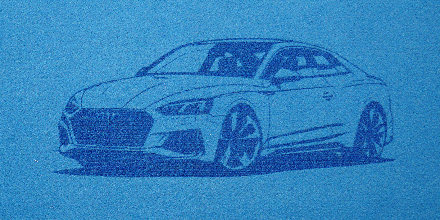 Ręcznik z grawerem audi rs5