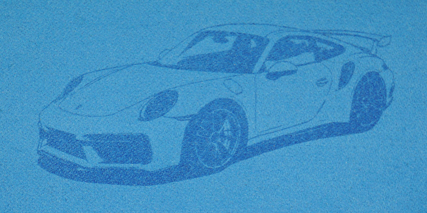 Ręcznik z grawerem porsche 911