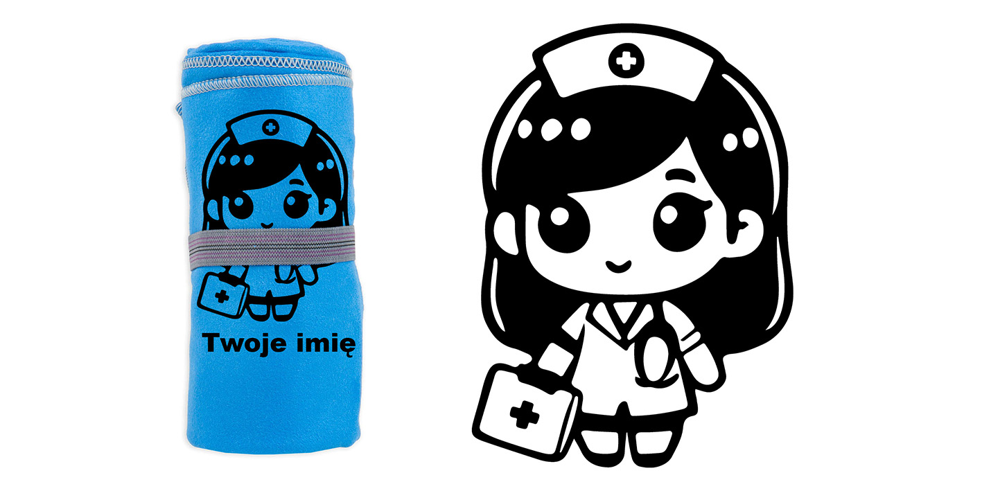 Ręcznik z grawerem pielęgniarka