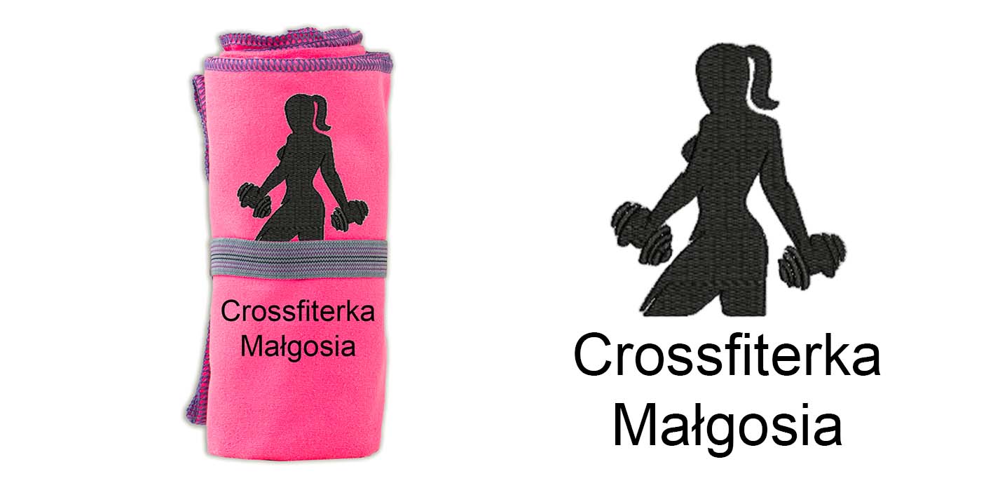 Prezent dla crossfiterki ręcznik szybkoschnący 72x130 cm