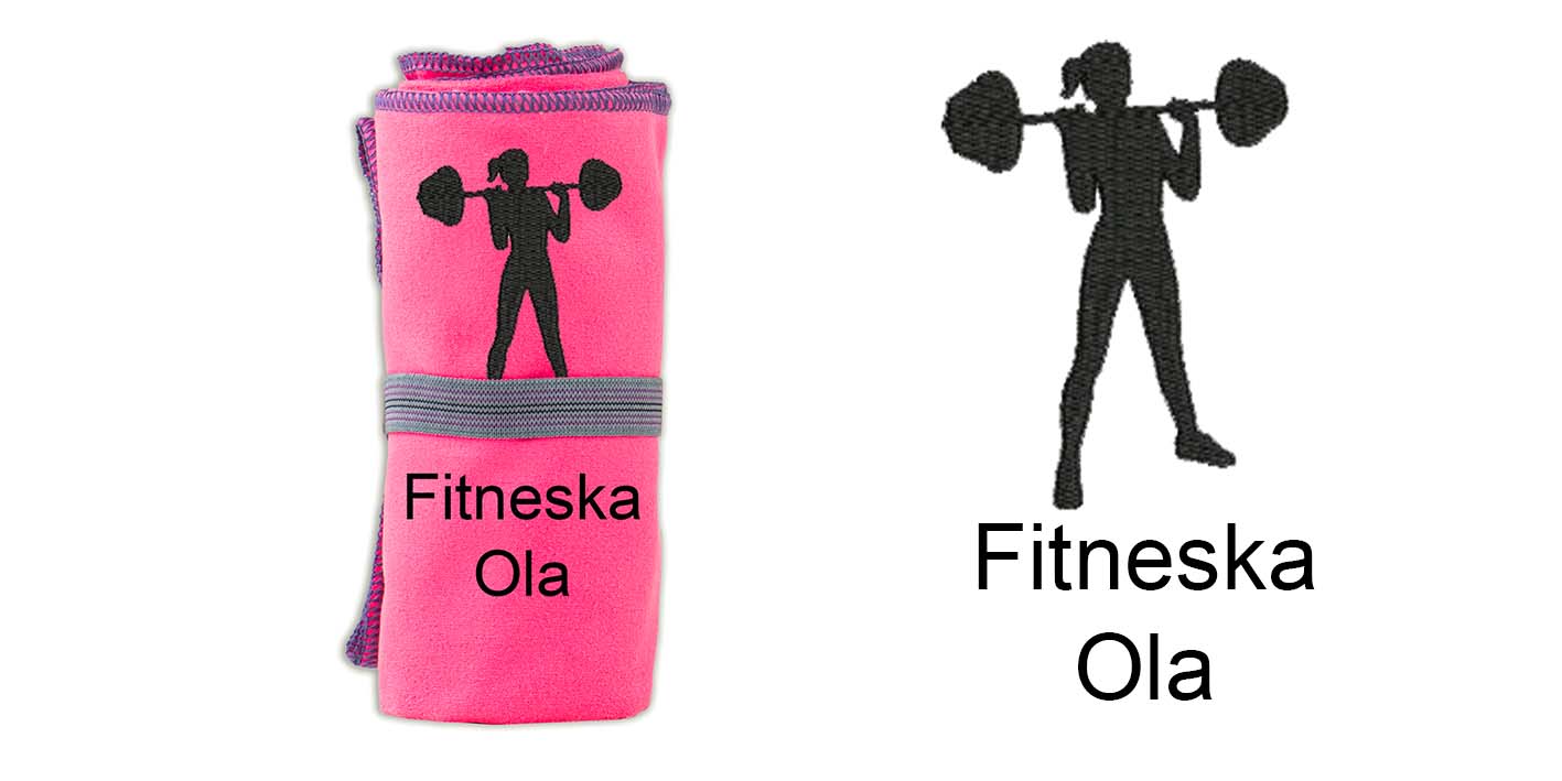 Prezent dla crossfiterki ręcznik szybkoschnący 72x130 cm