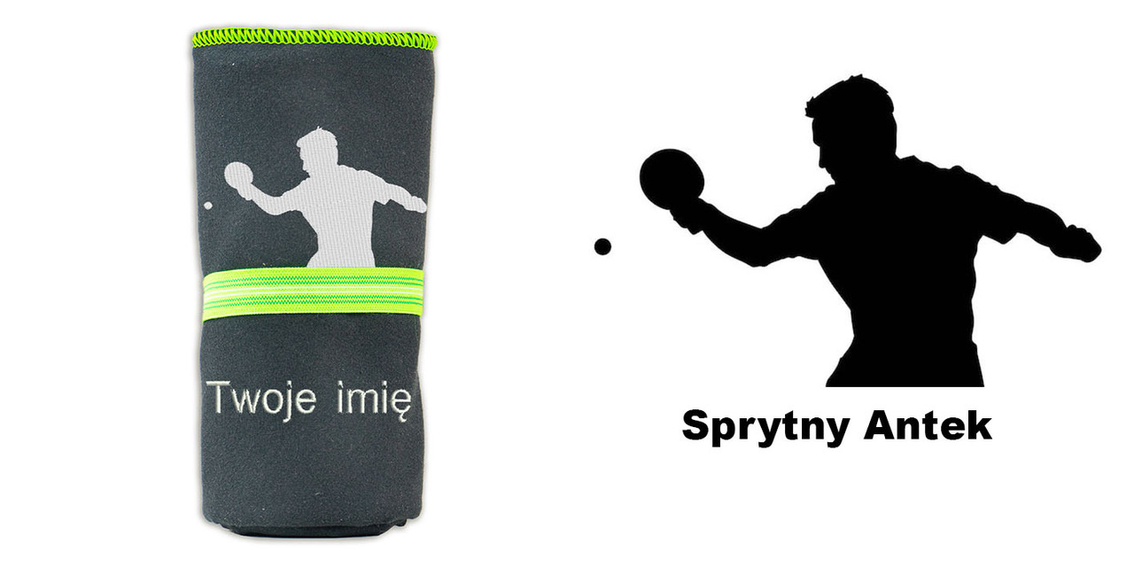 Prezent dla fana ping ponga ręcznik szybkoschnący 72x130 cm