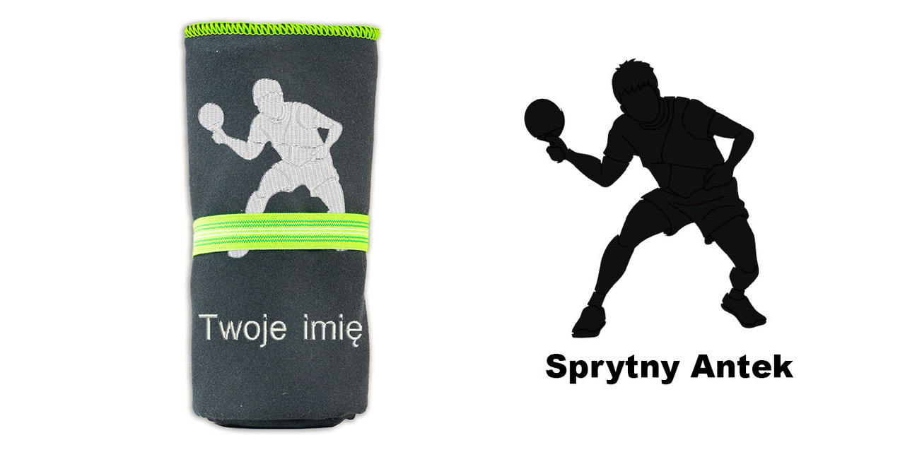 Prezent dla fana ping ponga ręcznik szybkoschnący 72x130 cm