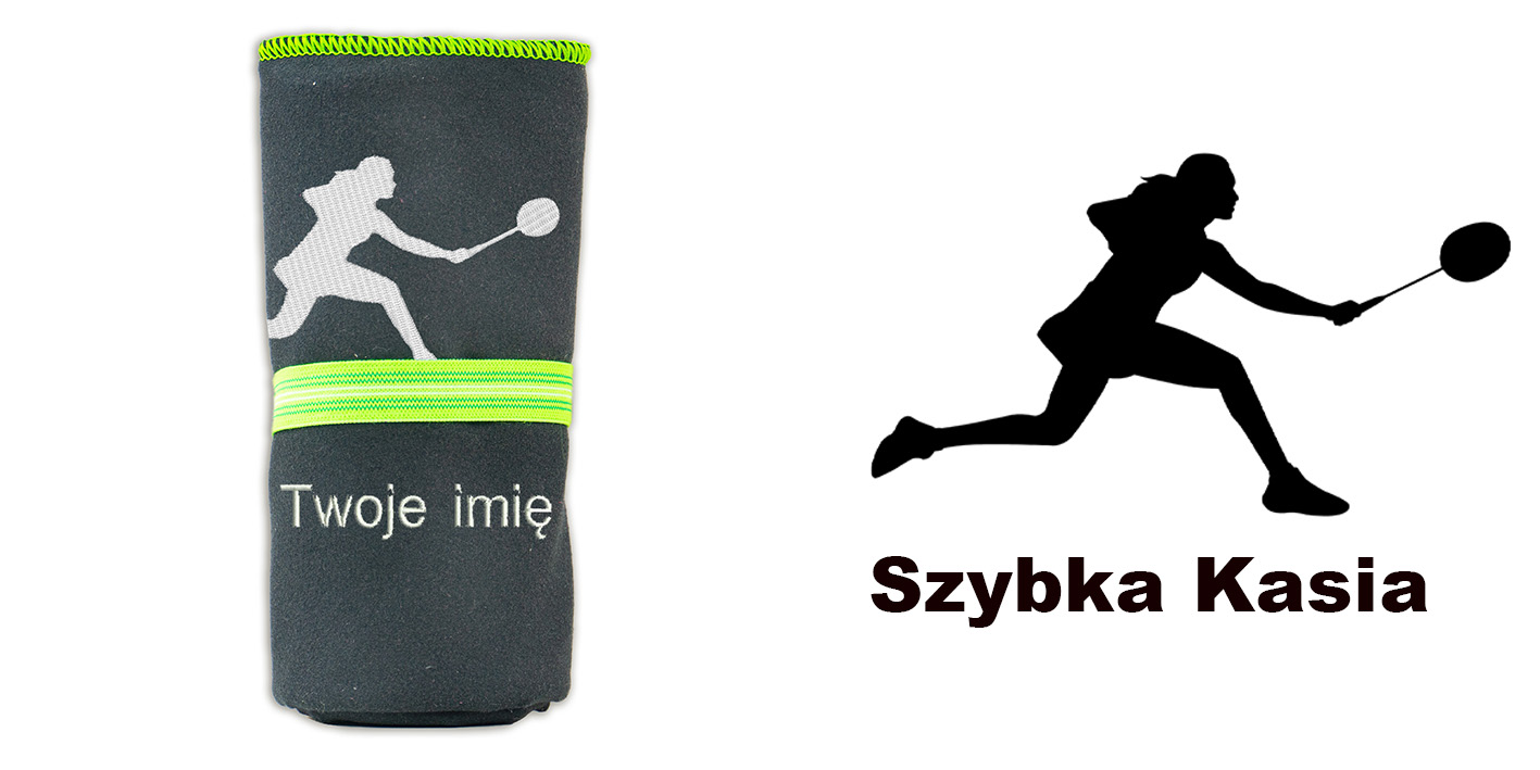 Prezent dla fana badmintona ręcznik szybkoschnący 72x130 cm