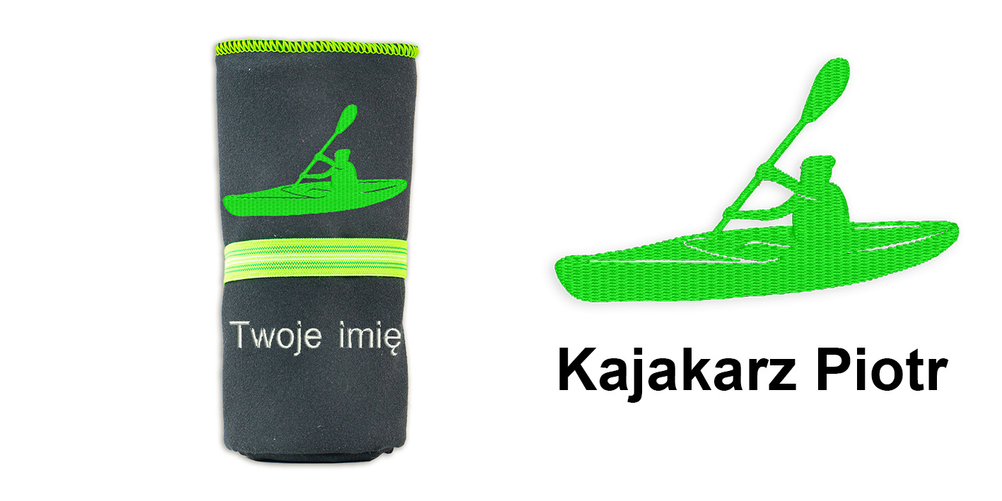 Ręcznik 72x130 prezent dla kajakarza