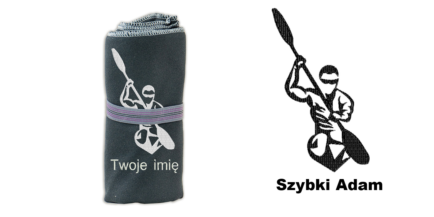 Ręcznik 72x130 prezent dla kajakarza