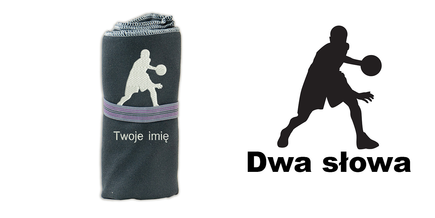 Prezent dla koszykarza koszykówka ręcznik szybkoschnący 72x130 cm