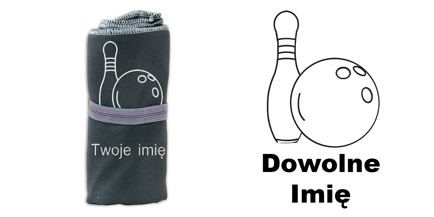 Prezent dla kręglarza ręcznik szybkoschnący 72x130 cm