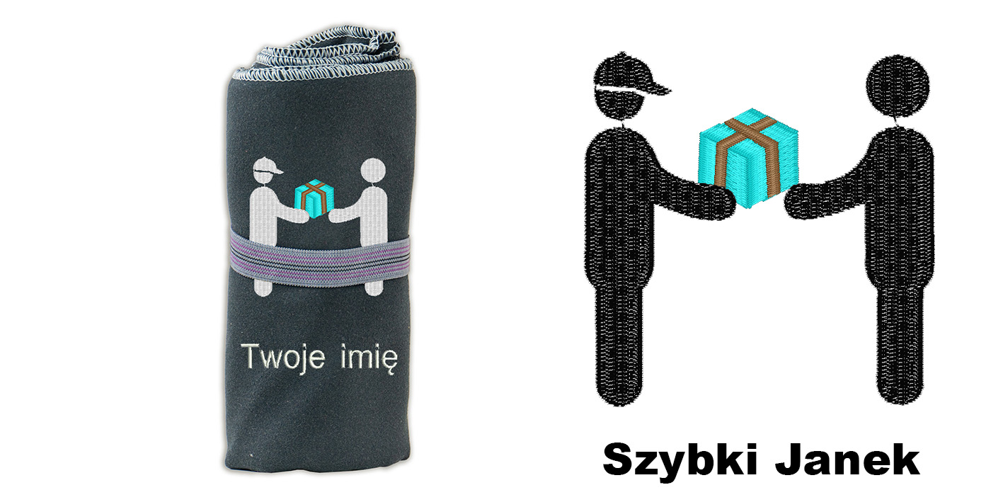 Ręcznik 72x130 prezent dla kuriera