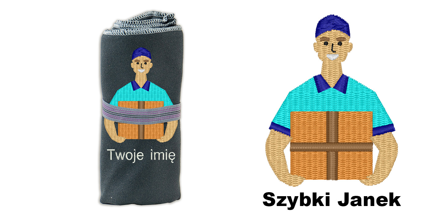 Ręcznik 72x130 prezent dla kuriera