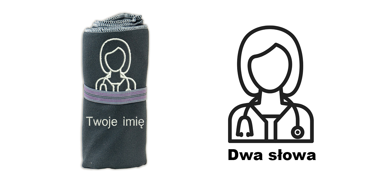 Ręcznik 72x130 prezent dla lekarki