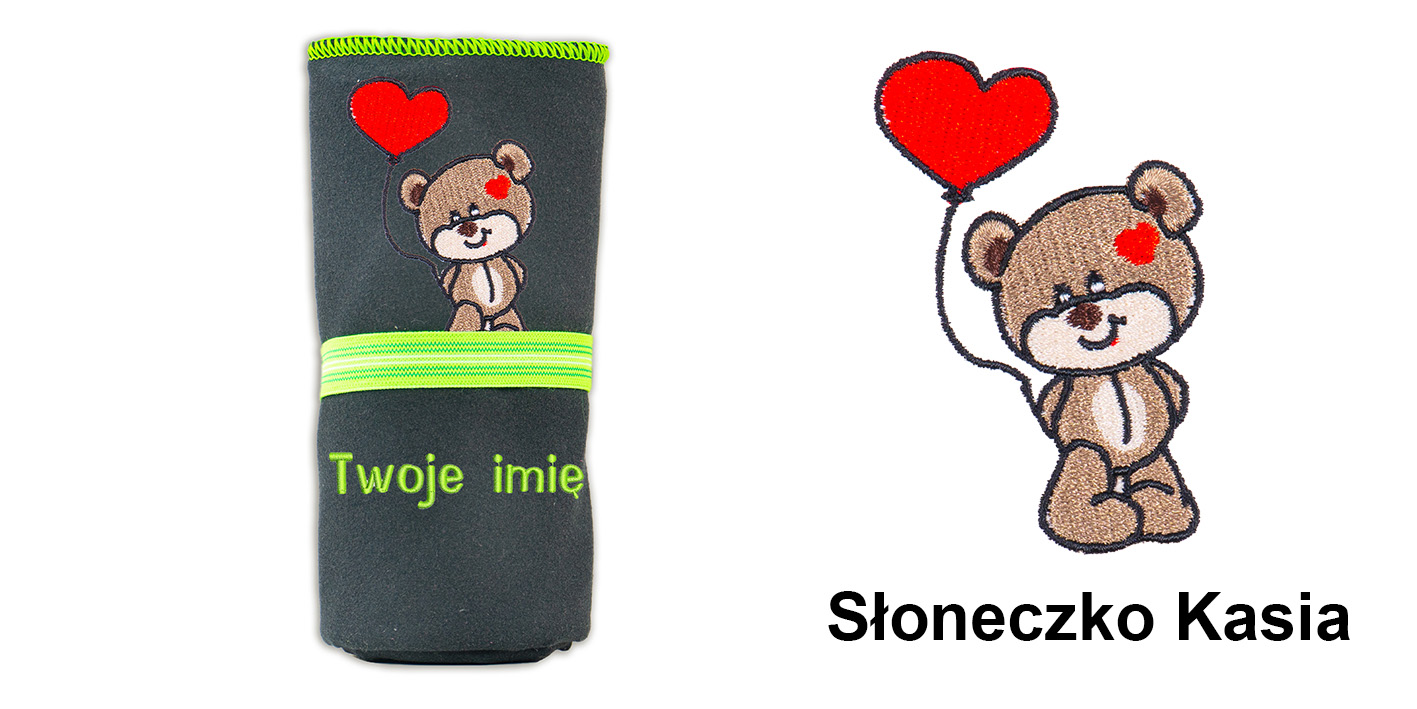Prezent na walentynki personalizowany ręcznik słodki miś