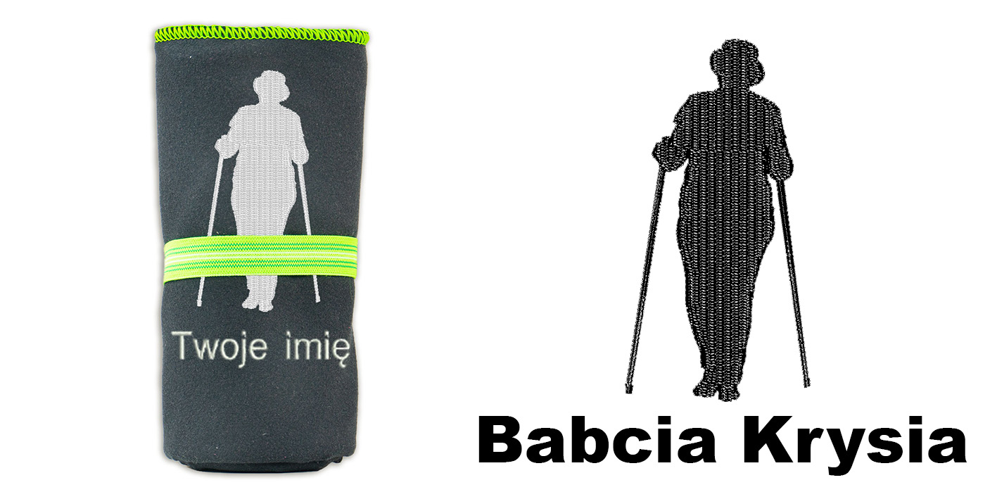 Ręcznik 72x130 prezent dla fana nordic walkingu
