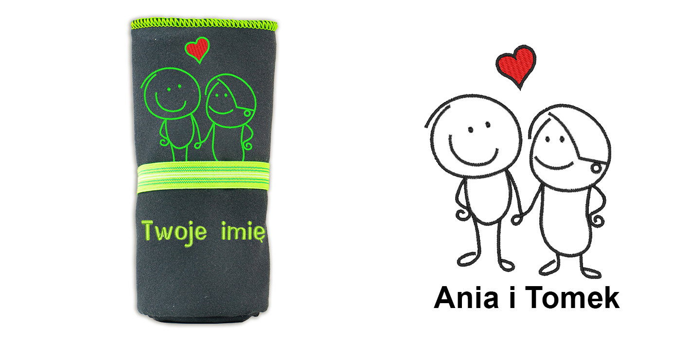 Prezent na walentynki personalizowany ręcznik słodki miś
