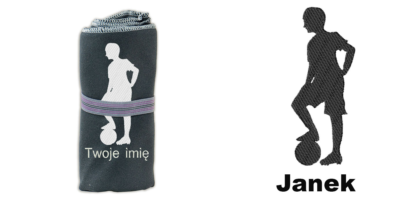 Prezent dla piłkarza ręcznik szybkoschnący 72x130 cm