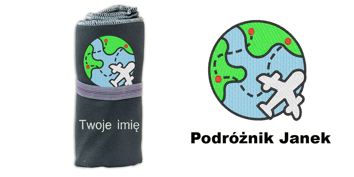 Ręcznik 72x130 prezent dla podróżnika