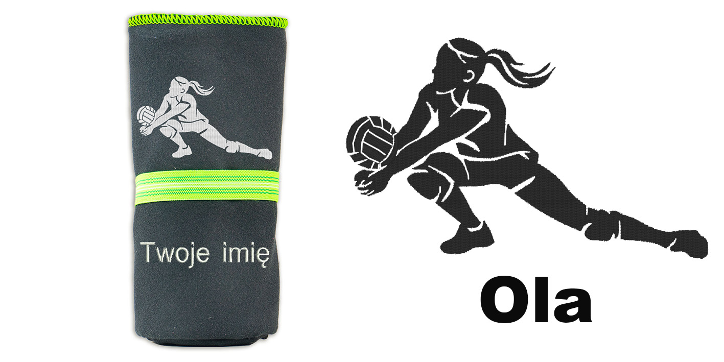 Prezent dla siatkarki ręcznik szybkoschnący 72x130 cm