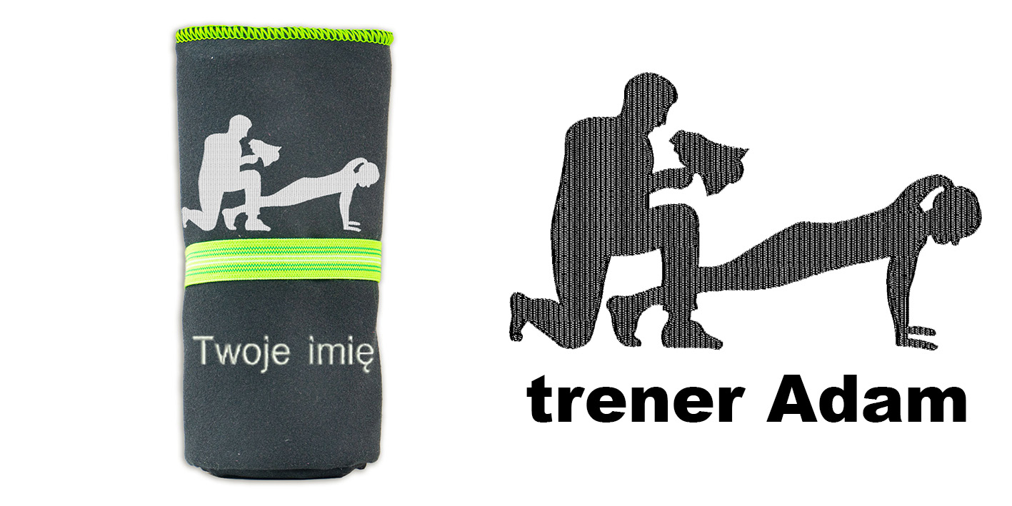 Ręcznik 72x130 prezent dla trenera personalnego