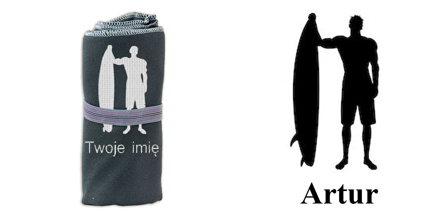 Ręcznik szybkoschnący dla widsurfera