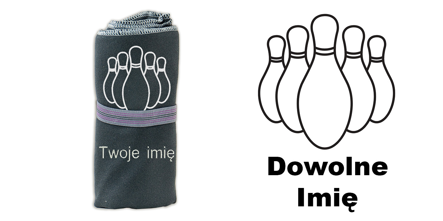 Prezent dla kręglarza ręcznik szybkoschnący 72x130 cm